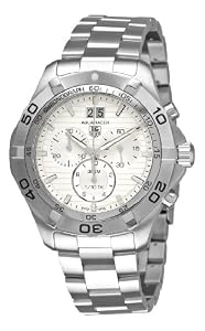 TAG Heuer Men's CAF101F.BA0821 Aquaracer Quartz Silver Chronograph Dial Watch