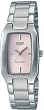 Casio Women's Core LTP1165A-4C Silver Stainless-Steel Quartz Watch with Pink Dial
