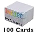 100 Blank Inkjet PVC ID Cards, Double Sided Printing