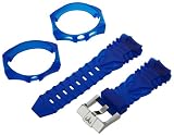 TechnoMarine S1031 Cruise 17-mm Deep Blue Gel Strap with buckle and Two Covers