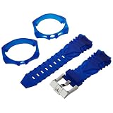 TechnoMarine S1031 Cruise 17-mm Deep Blue Gel Strap with buckle and Two Covers