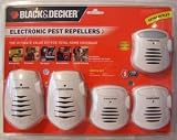Black & Decker EW406-5P Ultrasonic Pest Repeller, White
