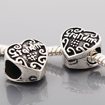 Grandma Charm Bead. Compatible With Most Pandora Style Charm Bracelets.