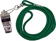 Lanyards - Green with whistle - Timing Aids - Set of Four