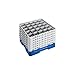Camrack Glass Rack, W/6 Extenders, Full Size, 25 Compartments, 3-1/2