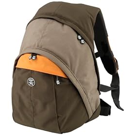 Crumpler THE SINKING BARGE Laptop Camera Backpack (Dark Brown/Oatmeal/Orange)