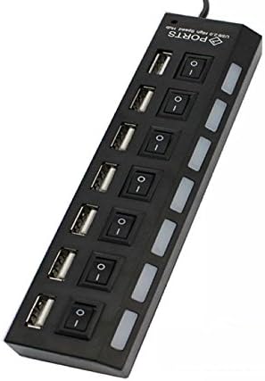 WHOOPS New Fashion 7 Port USB 2.0 Hi-Speed Multi Hub Extension Cable Expansion Splitter PC Adapter