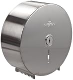 Georgia-Pacific 584-93 10.75" Width x 10.75" Height x 4.44" Depth, Stainless Steel Color,Jumbo Jr Bathroom Tissue Dispenser Georgia-Pacific 584-93 10.75" Width x 10.75" Height x 4.44" Depth, Stainless Steel Color,Jumbo Jr Bathroom Tissue Dispenser