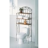 Rattan Spacesaver with Metal Frame and 3 Shelves