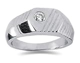 0.25 CTW Men's Diamond Ring in Platinum