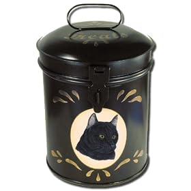 Black Cat Biscuit Treat Tin by 
