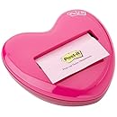 Post-it Pop-up Notes Dispenser for 3 x 3-Inch Notes, Pink, Heart Shape