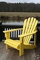 Yellow Painted Cedar Adirondack Chair