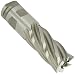 YG-1 E2035 Cobalt Steel Square Nose End Mills, Inch, Long Length, Weldon Shank, Uncoated (Bright) Finish, Non-Center Cutting, 30 Degree Helix, For Use With All Materials