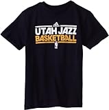 NBA Youth Utah Jazz Short Sleeve Practice Tee - R28Dk8Ja (Dark Navy, Large)
