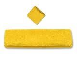Head and Wrist band Set, Yellow