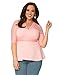 Kiyonna Women's Plus Size Pretty Peplum Mesh Top