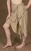 Embroidered Rayon Sarong - Tan, Heavyweight - 44" X 66"