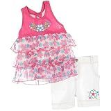 Little Lass 2-pc.Tiered Halter & Shorts Set