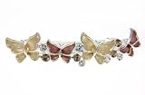 Yellow Swarovski Butterfly Hair Barrette