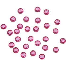  Stick-On Rhinestone Jewels Hot Pink (200 pc)