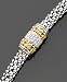 14k Gold & Sterling Silver Diamond Barrel Bracelet (1/5 ct. t.w.)