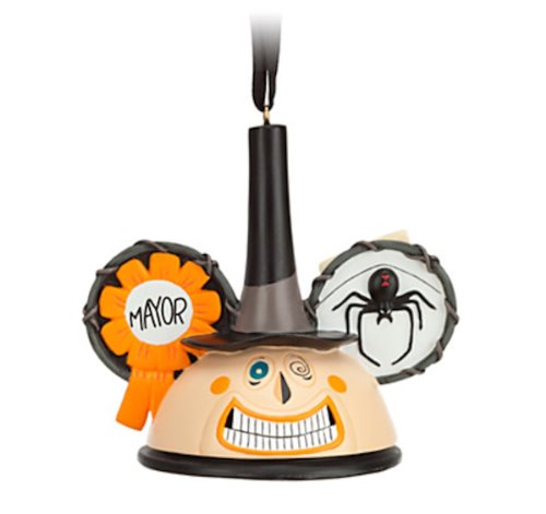 Disney Parks Nightmare Before Christmas Mayor Mickey Mouse Ears Hat Ornament