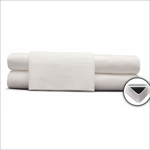 DreamFit 4-Degree 400 Thread Count Preferred 100-Percent Egyptian Cotton Pillowcase Set, King, Snow