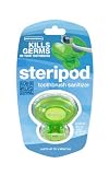 Steripod Clip-on Toothbrush Sanitizer (Single Pack Green)