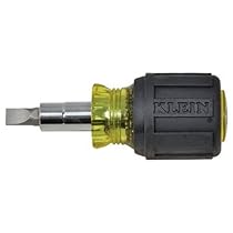 Klein Tools 32561 Std. Stubby Screwdriver/Nut Driver with Cushion Grip. 6 in 1 Tool
