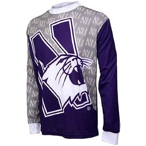 Northwestern Wildcats Long Sleeve Mountain Bike Jersey