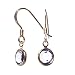pewterhooter petite boucles d'oreilles de cristal sur Plaqué or Argent 925 crochets avec boîte-cad