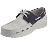 crocs Men's Cove Slip-On Deck Shoe, Lacing On Top, Side Vents Croslite
