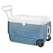 Igloo MaxCold 60 Roller Cooler (60-Quart, Icy Blue)