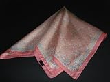 Small Scarf 22'' Mayan Writings in Peach