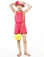 Linen Blend Broderie Playsuit