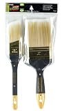 Shur-Line 00807P 1-1/2-Inch Angle and 3-Inch Premium Poly Paint Brush, 2-pack