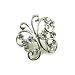 Crystal Butterfly Brooch