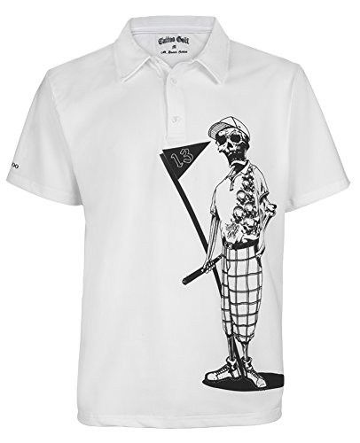 Tattoo Golf Men's Mr. Bones Performance Polo L White