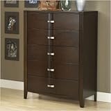 Modus Furniture 1U2684 Perimeter Five Drawer Chest, Chocolate Brown