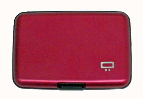 Ogon Aluminum Wallet Red Credit Card Hard Case Sweden