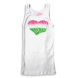 Flowers By Zoe - Girls Ribbed Tank, White