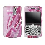 PINK BALLON FLOWER SNAP ON HARD SKIN FACEPLATE PHONE SHIELD COVER CASE FOR BLACKBERRY CURVE 8300 8310 8330 + BELT CLIP