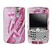 Pink Ballon Flower Heart Design Snap on Hard Cover Protector Faceplate Skin Case for Blackberry Curve 8300 8310 8320 8330 + Belt Clip
