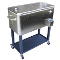 Metal Beverage Cooler Cart