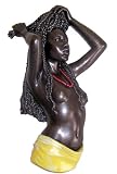 Naked Afro Caribbean Lady Wall Art Plaque, Erotic Nude Sculpture