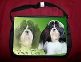 Eigenschaften Das Tierporträt  / Kollegtasche, Tasche Shih Tzu schwarz-weiß