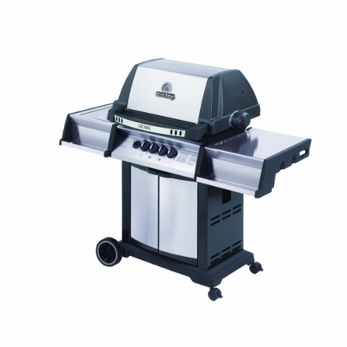 Broil King 945884 Crown 90 Liquid Propane Gas Grill with Side Burner, Rear Rotisserie and Rotisserie Kit