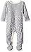 Burt's Bees Baby Unisex Baby Organic One-Piece Romper Coverall, Heather Grey Busy Bees Union Suit, 6-9 Months