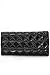 Black Pyramid Design Flap Purse